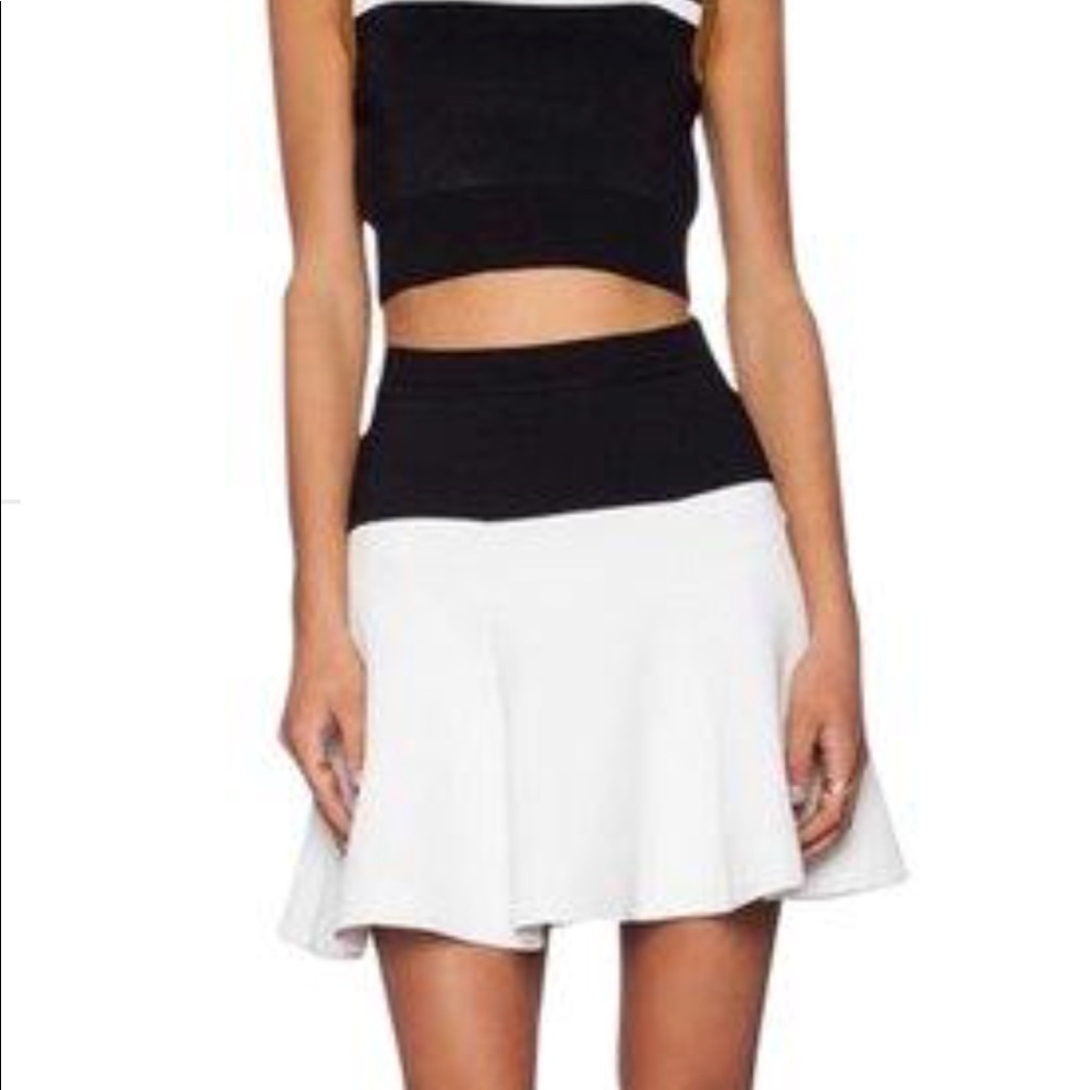 Alc Color Block Mini Skirt Size Small - image 1